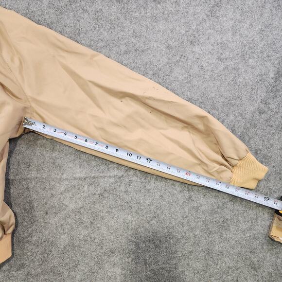 Vintage Baracuta by Van Heusen Jacket Mens 46L Tan Harrington Tartan Lined 90s - Picture 7 of 16